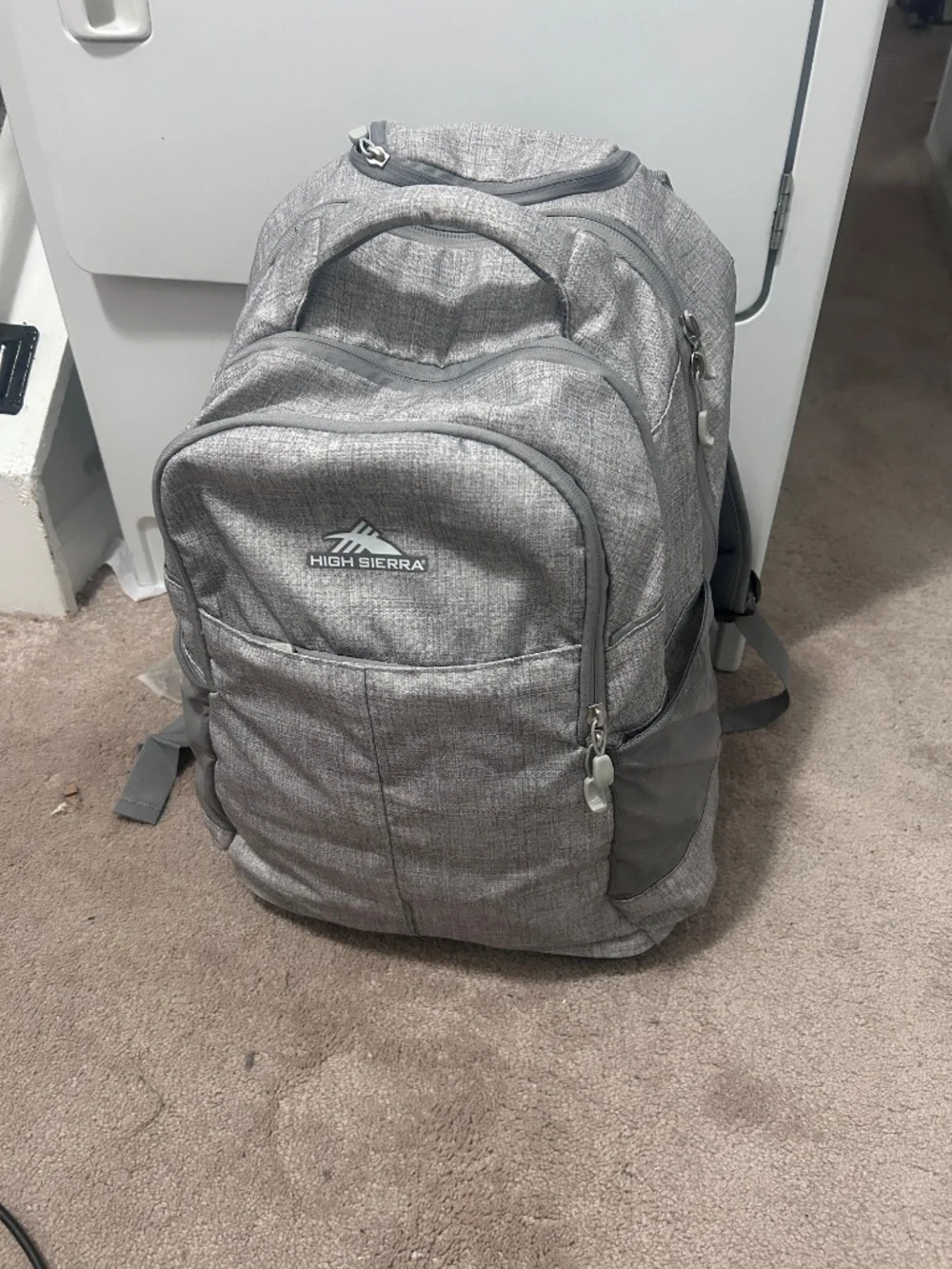 High Sierra Powerglide Pro Backpack, Silver Heather